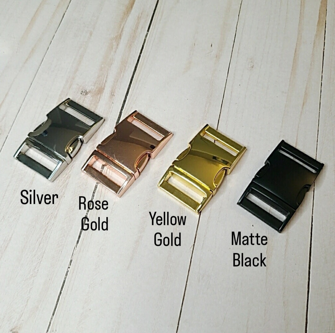 Metal Quick Release Buckles - Matte Gold, Matte Silver, Matte