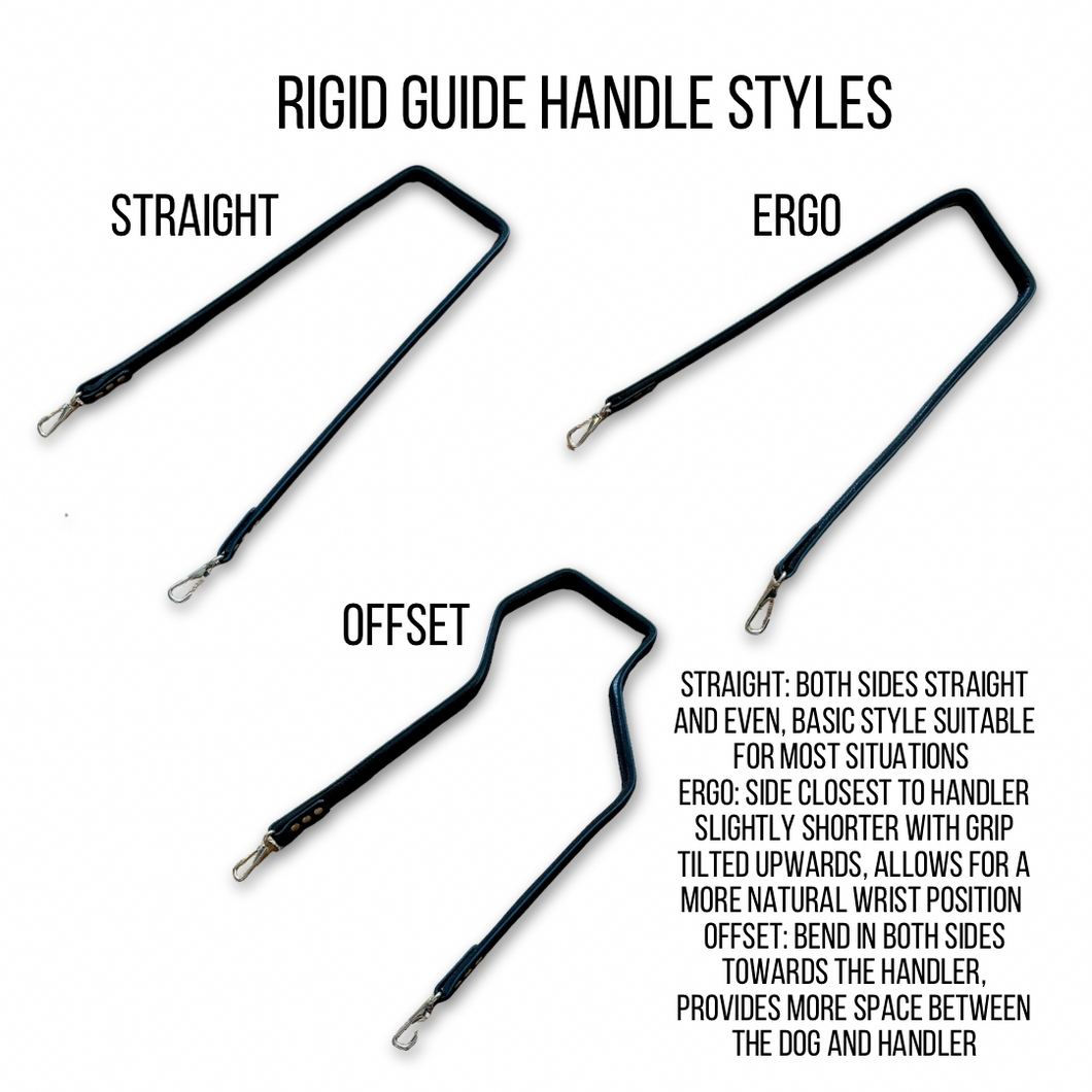 Rigid Guide Handle made with webbing and BioThane® coated webbing